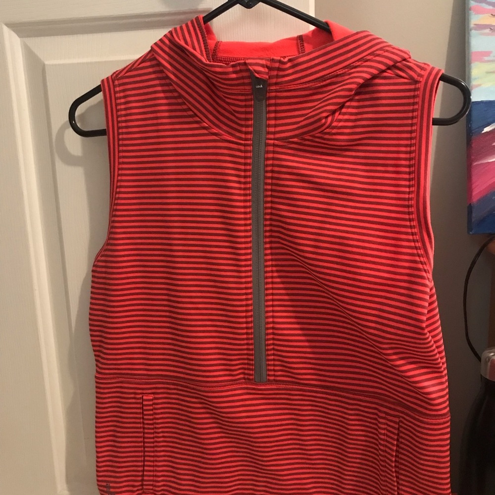 Striped cut off sweatshirt